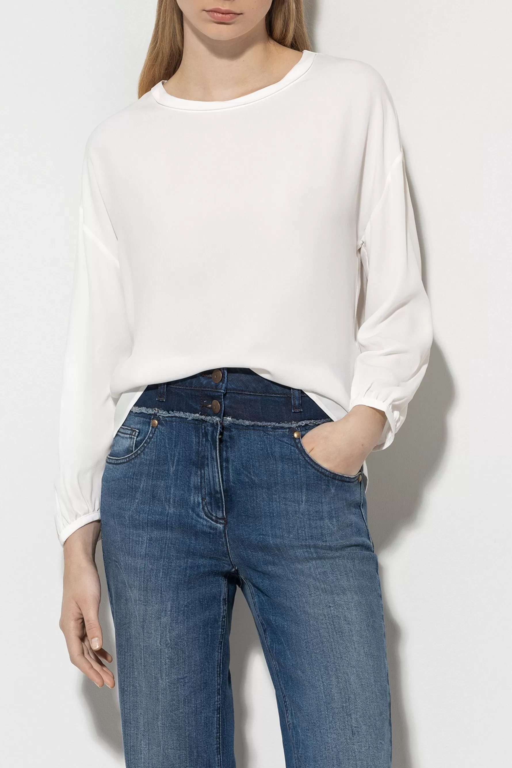 Shirts & Tops-LUISA CERANO Blusenshirt Aus Seiden-Mix