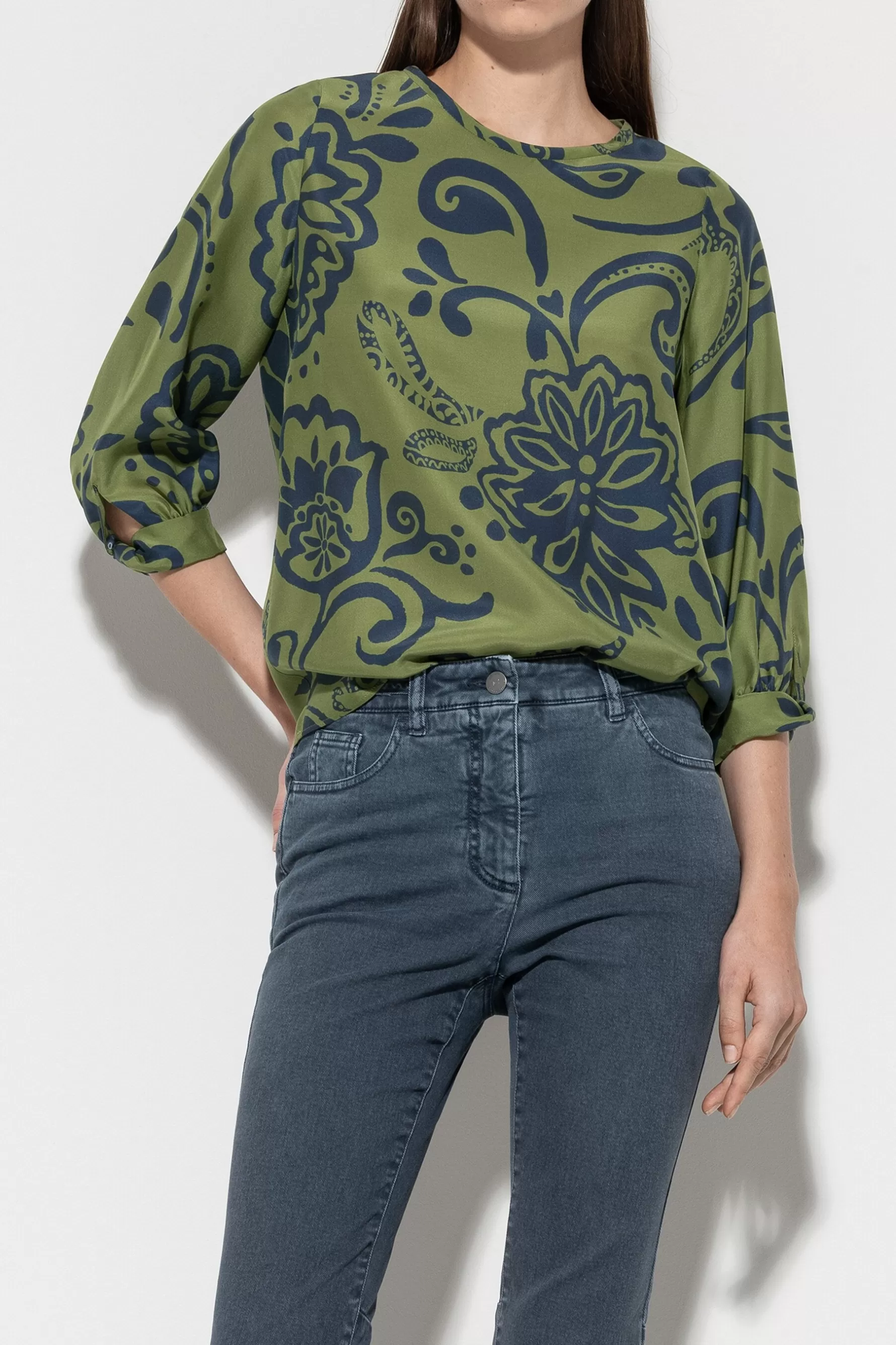 Blusen-LUISA CERANO Blusentop Mit Flower-Print multi