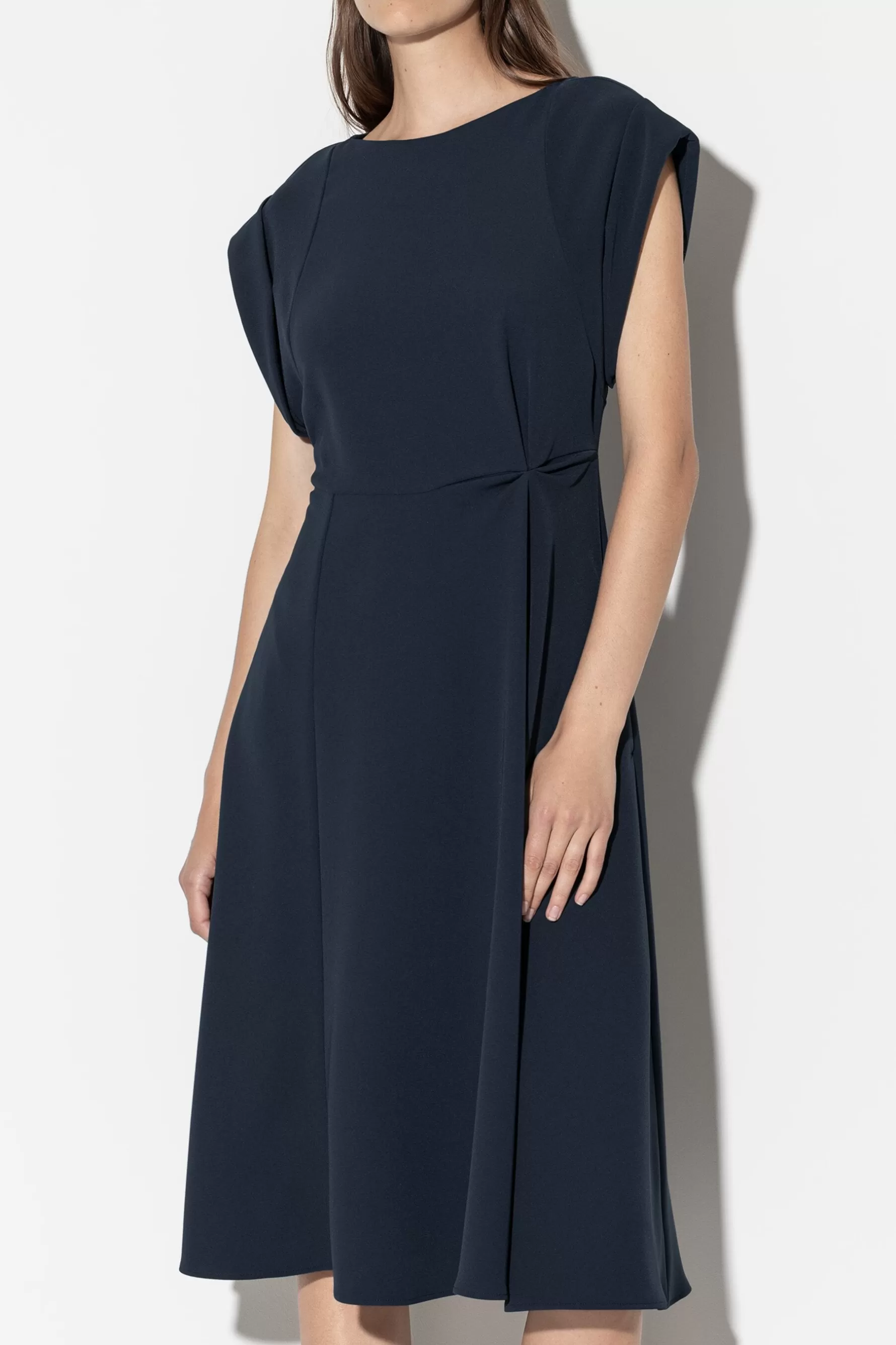 Kleider-LUISA CERANO Fit&Flare-Midikleid dark navy