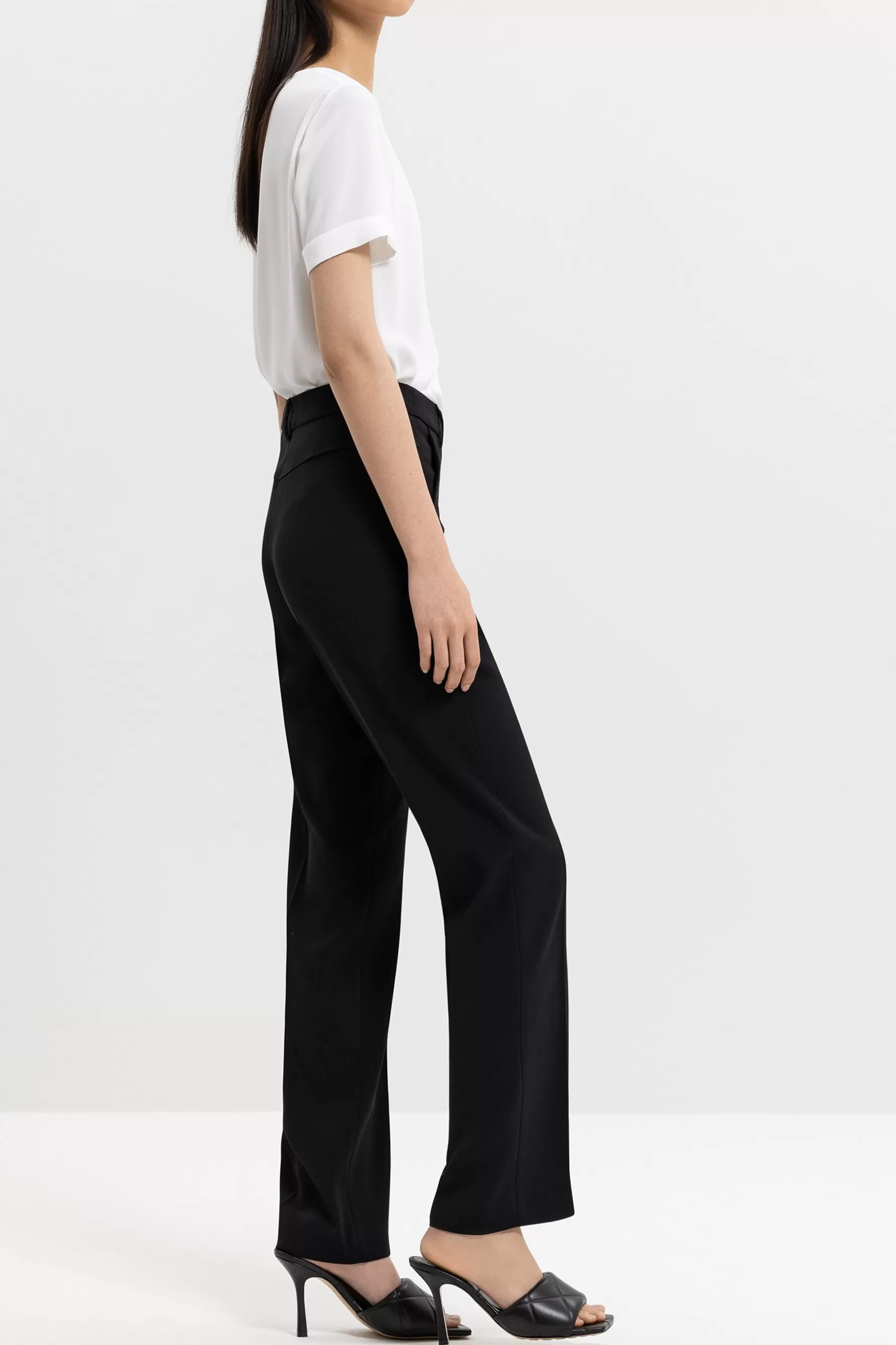 Business Studio-LUISA CERANO Pants Aus Techno Sablé black