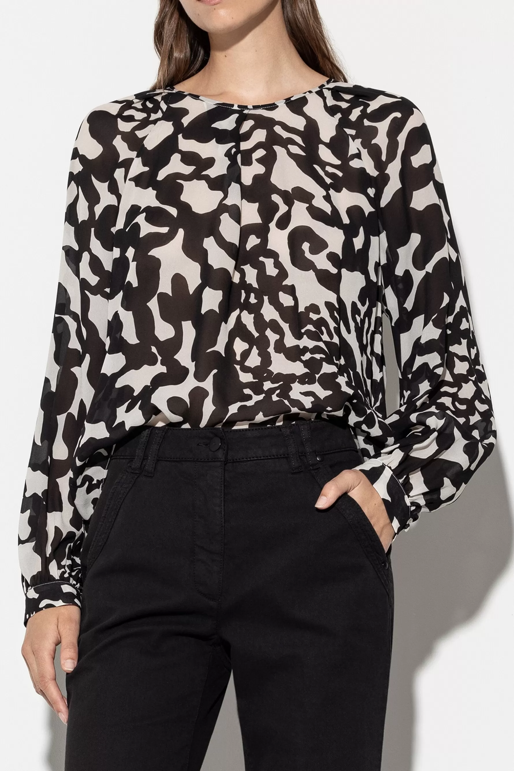 Blusen-LUISA CERANO Tunikabluse Mit Animal-Print the animal camouflage print